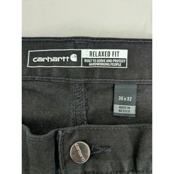 Carhartt Relaxed Fit Rugged Flex 5-Pocket Jeans - Black - Picture 3 of 9